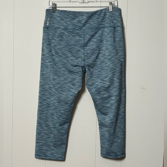 RBX Women's Heathered Teal Blue Cropped Leggings Size XL - Picture 2 of 8
